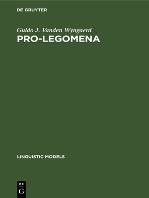cover image of PRO-legomena